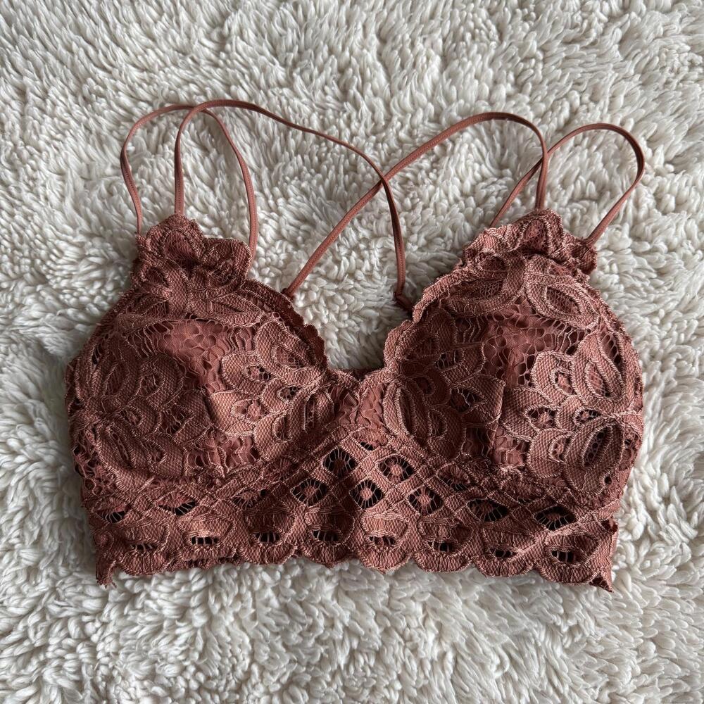 Wishlist Pink Floral Lace Bralette